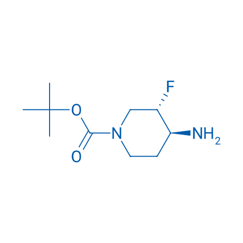 tert-Butyl 3,4-trans-4-amino-3-fluoropiperidine-1-carboxylate racemate 1g