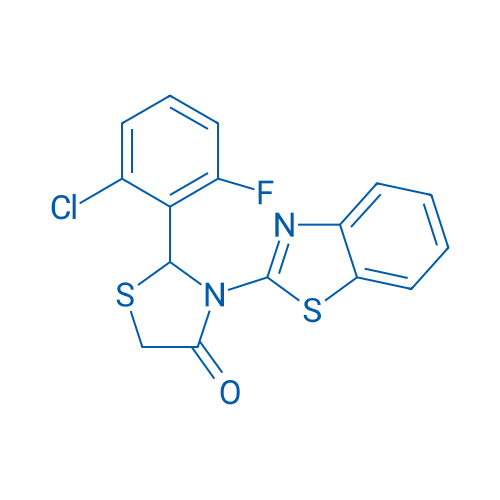 3-(Benzo[d]thiazol-2-yl)-2-(2-chloro-6-fluorophenyl)thiazolidin-4-one 100mg