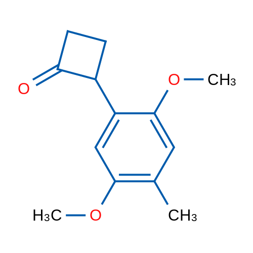 2-(2,5-Dimethoxy-4-methylphenyl)cyclobutanone 1g