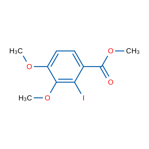 Methyl 2-iodo-3,4-dimethoxybenzoate 1g