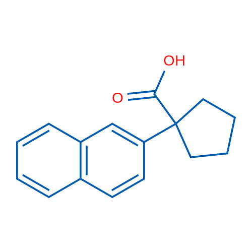 1-(Naphthalen-2-yl)cyclopentane-1-carboxylic acid 250mg