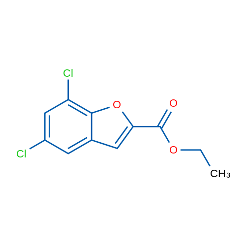 Ethyl 5,7-dichlorobenzofuran-2-carboxylate 1g