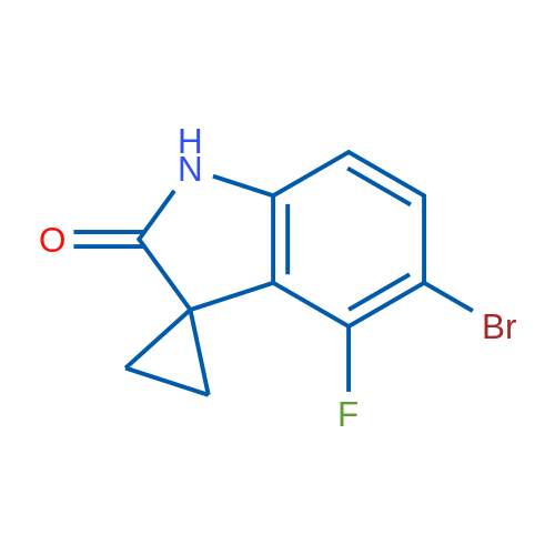 5'-Bromo-4'-fluorospiro[cyclopropane-1,3'-indolin]-2'-one 250mg