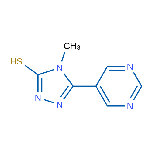 4-Methyl-5-(pyrimidin-5-yl)-4H-1,2,4-triazole-3-thiol 1g