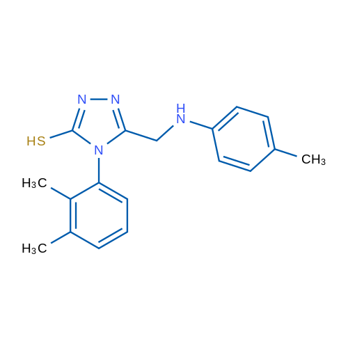 4-(2,3-Dimethylphenyl)-5-((p-tolylamino)methyl)-4H-1,2,4-triazole-3-thiol 1g