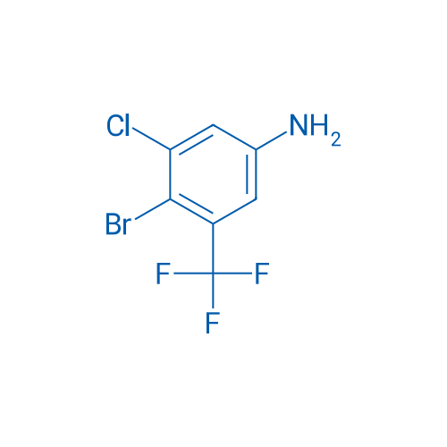 4-Bromo-3-chloro-5-(trifluoromethyl)aniline 250mg
