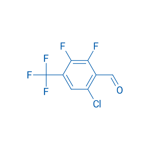 6-Chloro-2,3-difluoro-4-(trifluoromethyl)benzaldehyde 250mg