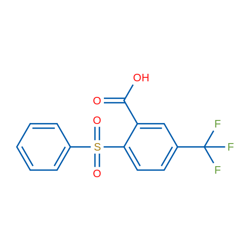 2-(Phenylsulfonyl)-5-(trifluoromethyl)benzoic acid 1g
