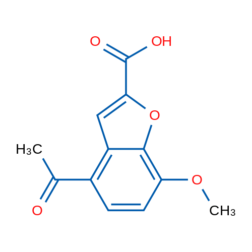 4-Acetyl-7-methoxy-1-benzofuran-2-carboxylic acid 1g