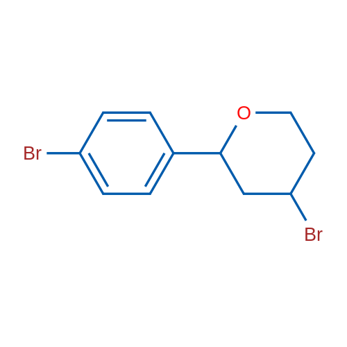 4-Bromo-2-(4-bromophenyl)tetrahydro-2H-pyran 1g
