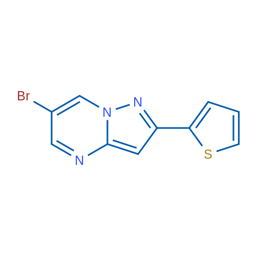6-Bromo-2-(thiophen-2-yl)pyrazolo[1,5-a]pyrimidine 1g