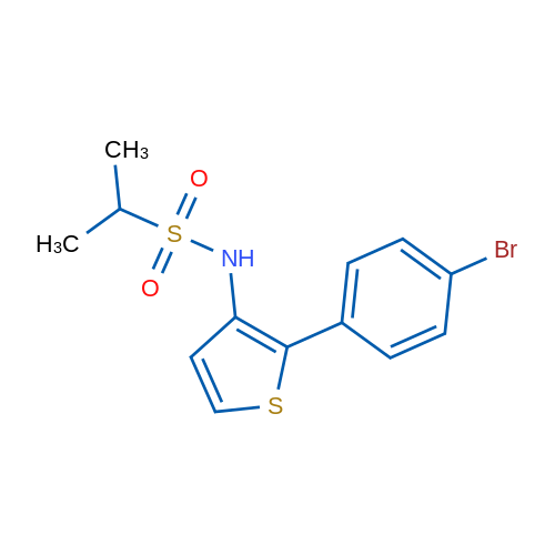 N-(2-(4-Bromophenyl)thiophen-3-yl)propane-2-sulfonamide 1g