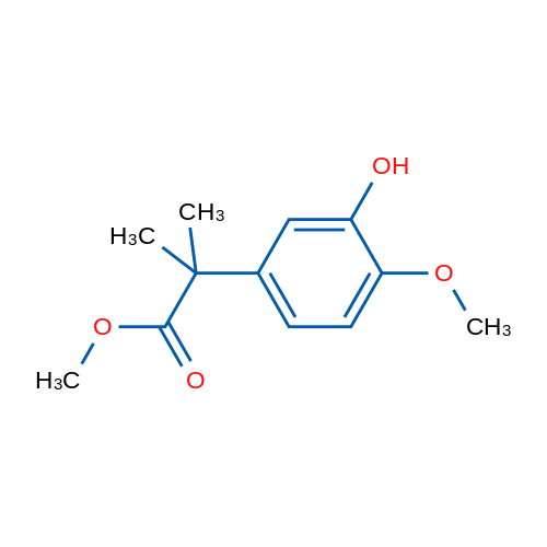 Methyl 2-(3-hydroxy-4-methoxyphenyl)-2-methylpropanoate 1g