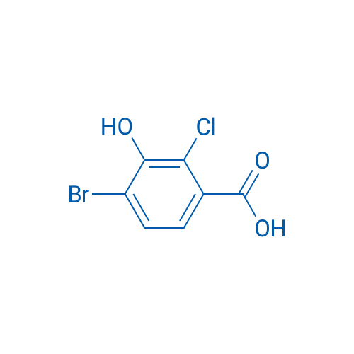 4-Bromo-2-chloro-3-hydroxybenzoic acid 250mg