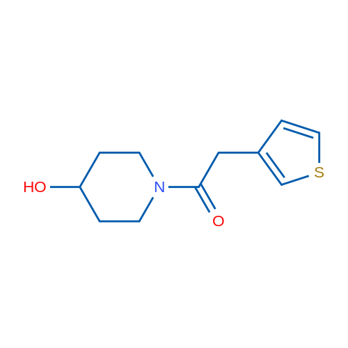 1-(4-Hydroxypiperidin-1-yl)-2-(thiophen-3-yl)ethanone 1g
