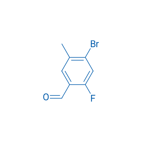 4-Bromo-2-fluoro-5-methylbenzaldehyde 250mg