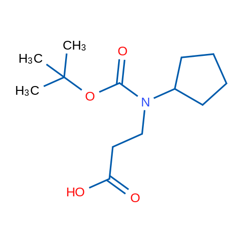 3-((tert-Butoxycarbonyl)(cyclopentyl)amino)propanoic acid 5g