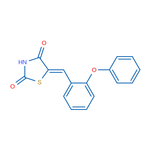 (5Z)-5-[(2-Phenoxyphenyl)methylidene]-1,3-thiazolidine-2,4-dione 1g