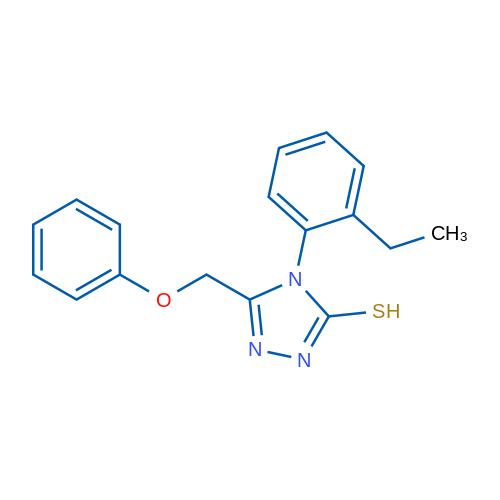 4-(2-Ethylphenyl)-5-(phenoxymethyl)-4H-1,2,4-triazole-3-thiol 1g