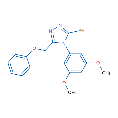 4-(3,5-Dimethoxyphenyl)-5-(phenoxymethyl)-4H-1,2,4-triazole-3-thiol 1g