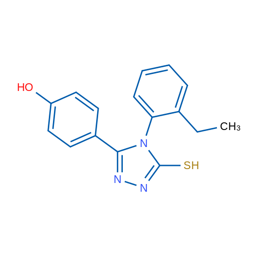 4-(4-(2-Ethylphenyl)-5-mercapto-4H-1,2,4-triazol-3-yl)phenol 1g