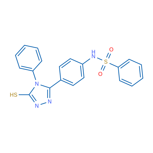 N-(4-(5-Mercapto-4-phenyl-4H-1,2,4-triazol-3-yl)phenyl)benzenesulfonamide 1g