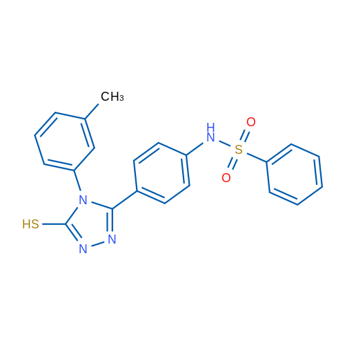 N-(4-(5-Mercapto-4-(m-tolyl)-4H-1,2,4-triazol-3-yl)phenyl)benzenesulfonamide 1g