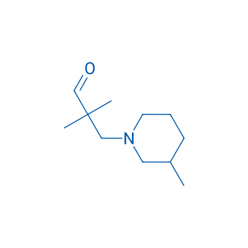 2,2-Dimethyl-3-(3-methylpiperidin-1-yl)propanal 250mg
