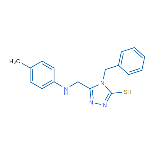 4-Benzyl-5-((p-tolylamino)methyl)-4H-1,2,4-triazole-3-thiol 1g