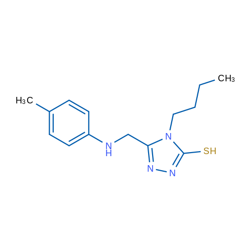 4-Butyl-5-((p-tolylamino)methyl)-4H-1,2,4-triazole-3-thiol 1g