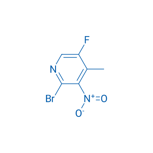 2-Bromo-5-fluoro-4-methyl-3-nitropyridine 250mg