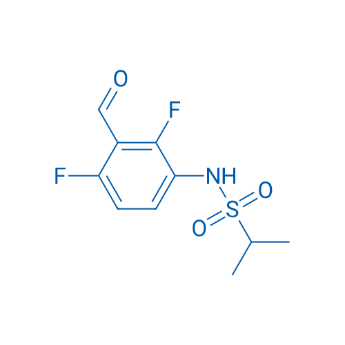 N-(2,4-difluoro-3-formylphenyl)propane-2-sulfonamide 250mg