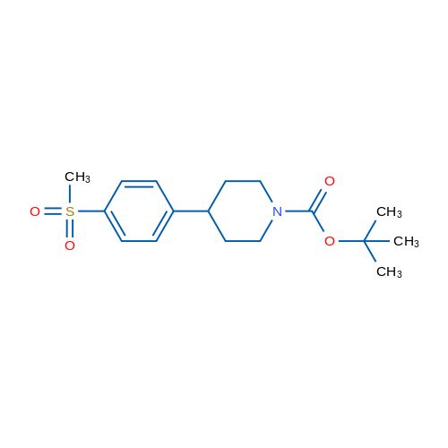 tert-Butyl 4-(4-(methylsulfonyl)phenyl)piperidine-1-carboxylate 1g