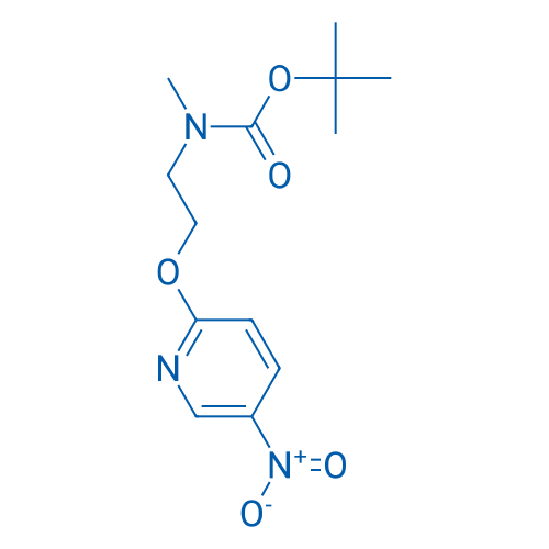 tert-Butyl methyl(2-((5-nitropyridin-2-yl)oxy)ethyl)carbamate 250mg