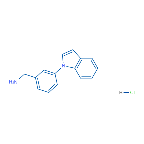 (3-(1H-Indol-1-yl)phenyl)methanamine hydrochloride 1g