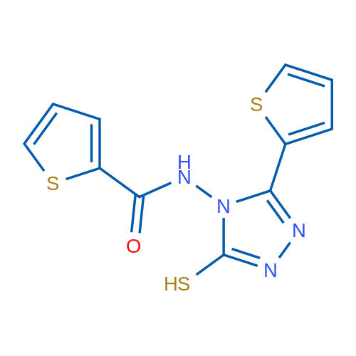 N-[3-Sulfanyl-5-(thiophen-2-yl)-4H-1,2,4-triazol-4-yl]thiophene-2-carboxamide 1g