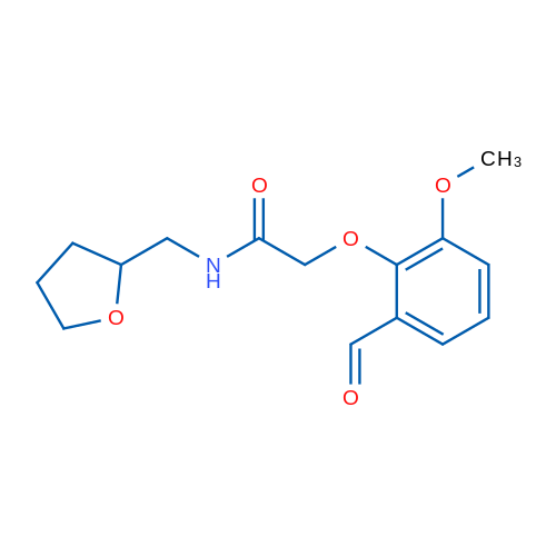 2-(2-Formyl-6-methoxyphenoxy)-N-(oxolan-2-ylmethyl)acetamide 1g