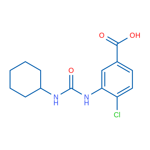 4-Chloro-3-[(cyclohexylcarbamoyl)amino]benzoic acid 1g
