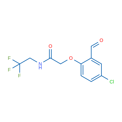 2-(4-Chloro-2-formylphenoxy)-N-(2,2,2-trifluoroethyl)acetamide 5g
