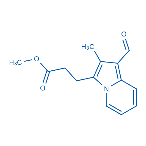 Methyl 3-(1-formyl-2-methylindolizin-3-yl)propanoate 250mg