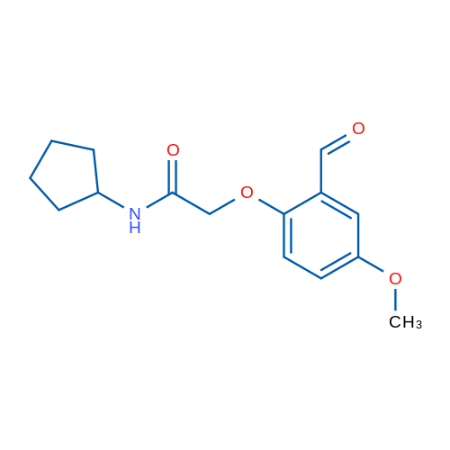 N-Cyclopentyl-2-(2-formyl-4-methoxyphenoxy)acetamide 1g