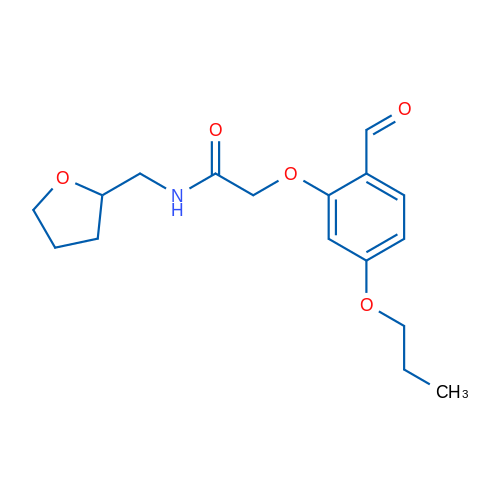2-(2-Formyl-5-propoxyphenoxy)-N-(oxolan-2-ylmethyl)acetamide 5g