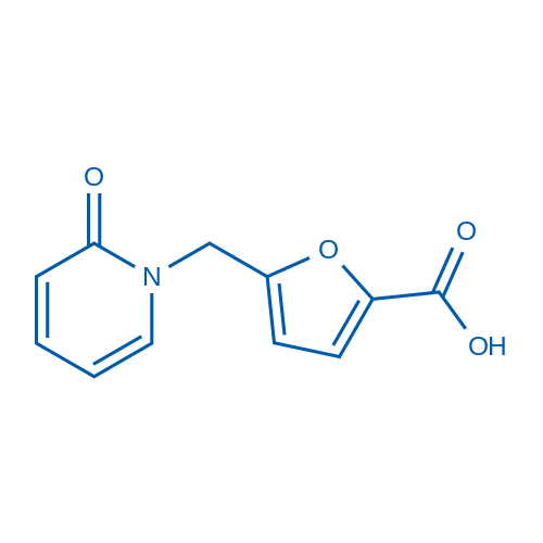 5-[(2-Oxo-1,2-dihydropyridin-1-yl)methyl]furan-2-carboxylic acid 250mg