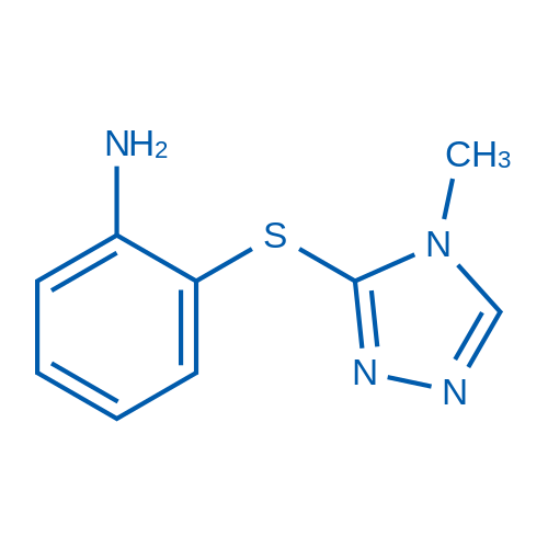 2-((4-Methyl-4H-1,2,4-triazol-3-yl)thio)aniline 100mg