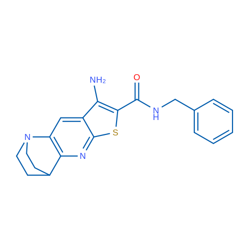 5-Amino-N-benzyl-7-thia-1,9-diazatetracyclo[9.2.2.0^{2,10}.0^{4,8}]pentadeca-2,4(8),5,9-tetraene-6-carboxamide 1g