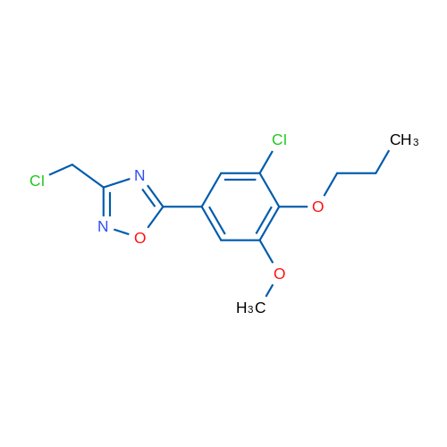 5-(3-Chloro-5-methoxy-4-propoxyphenyl)-3-(chloromethyl)-1,2,4-oxadiazole 5g