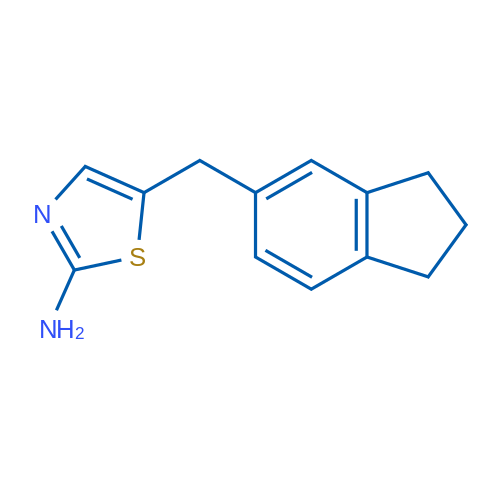 5-(2,3-Dihydro-1H-inden-5-ylmethyl)-1,3-thiazol-2-amine 1g