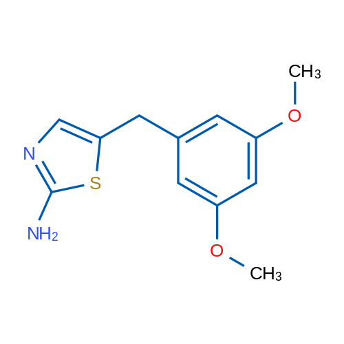 5-[(3,5-Dimethoxyphenyl)methyl]-1,3-thiazol-2-amine 5g