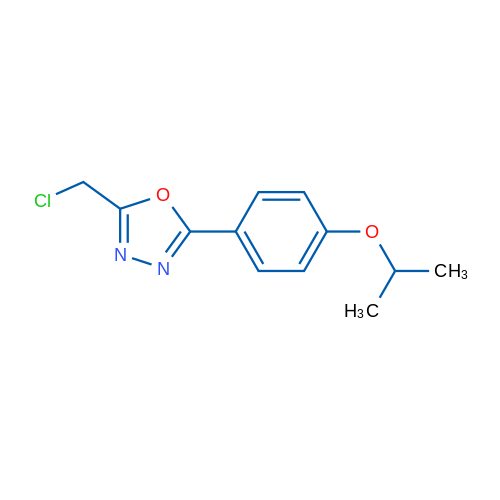 2-(Chloromethyl)-5-[4-(propan-2-yloxy)phenyl]-1,3,4-oxadiazole 1g