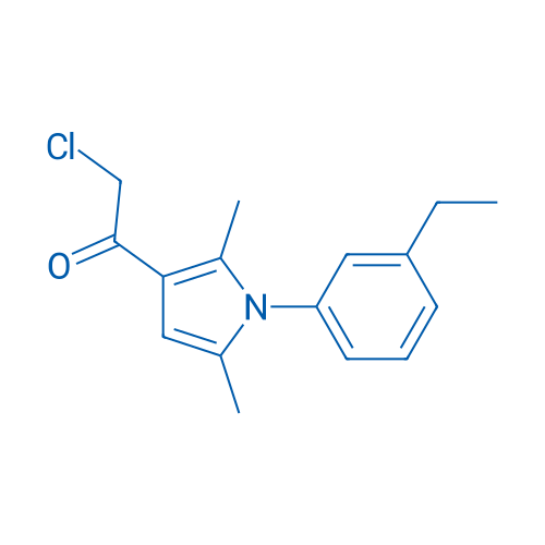 2-Chloro-1-[1-(3-ethylphenyl)-2,5-dimethyl-1H-pyrrol-3-yl]ethan-1-one 1g